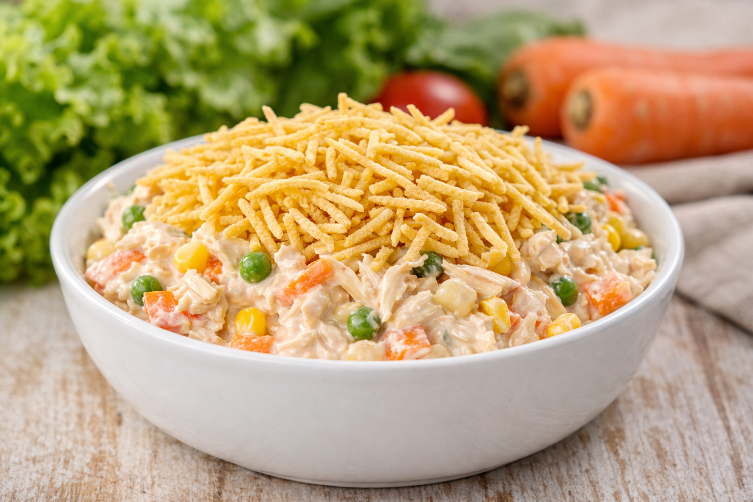 salpicão de frango cremoso tradicional