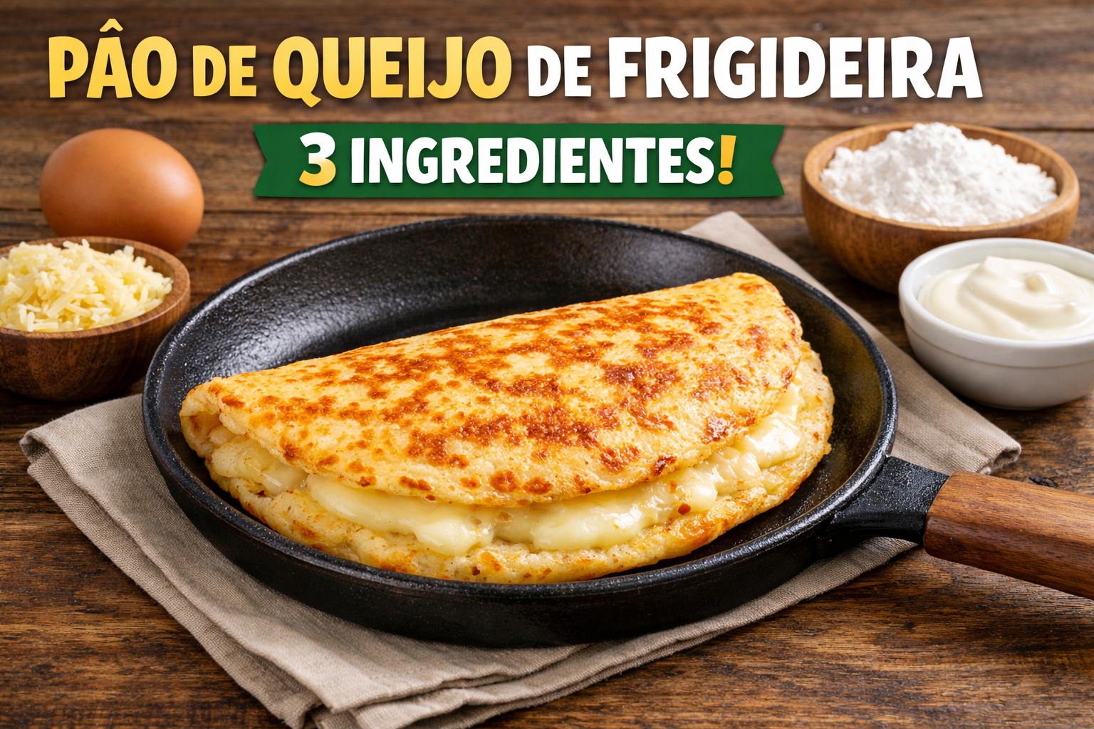 Pão de queijo de frigideira