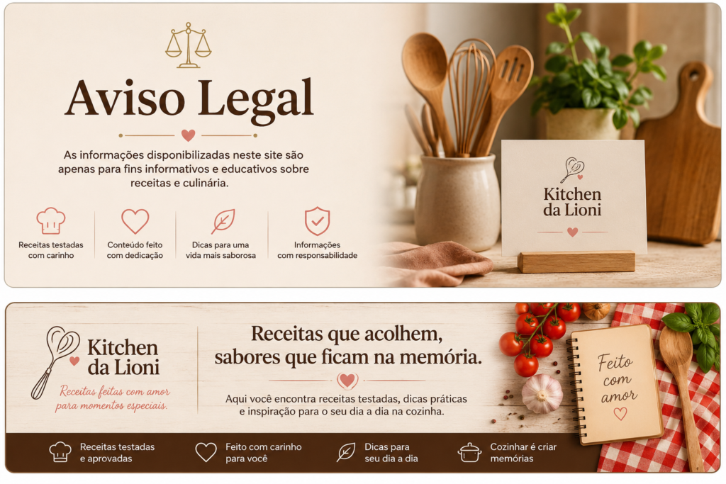 Aviso Legal Kitchen da Lioni
